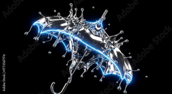 Fototapeta abstract background with snowflakes