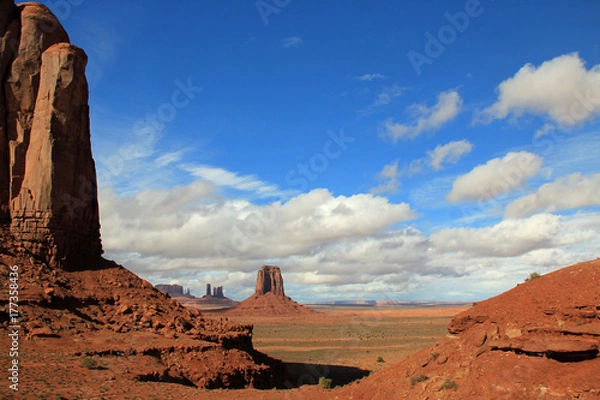 Obraz Blue Sky and Red dirt