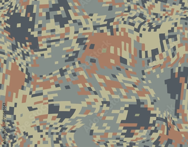 Obraz seamless camouflage pattern for outdoor apparel
