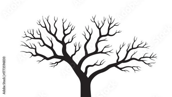 Fototapeta tree silhouette vector
