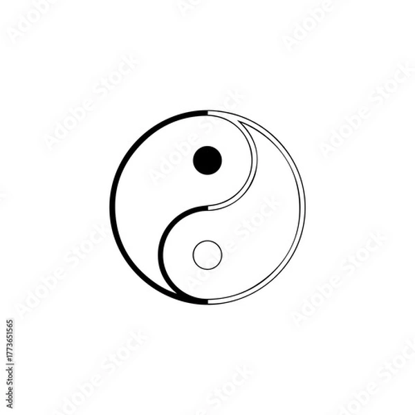 Obraz Yin and yang symbol, representing balance, harmony, and duality