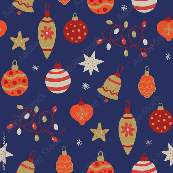 Fototapeta winter_christmas_pattern02.eps