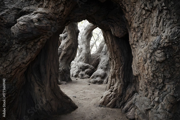 Fototapeta Exploring the Hidden WorldWithin Trees: The Importane and Ecology of Hollow Tres in Forest Ecosystems