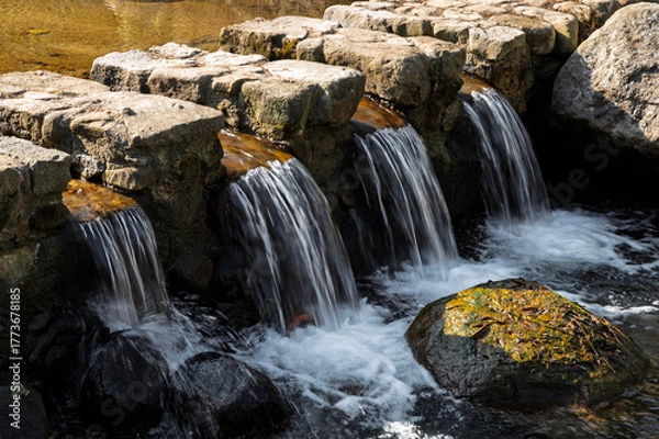 Fototapeta waterfall in the mountains