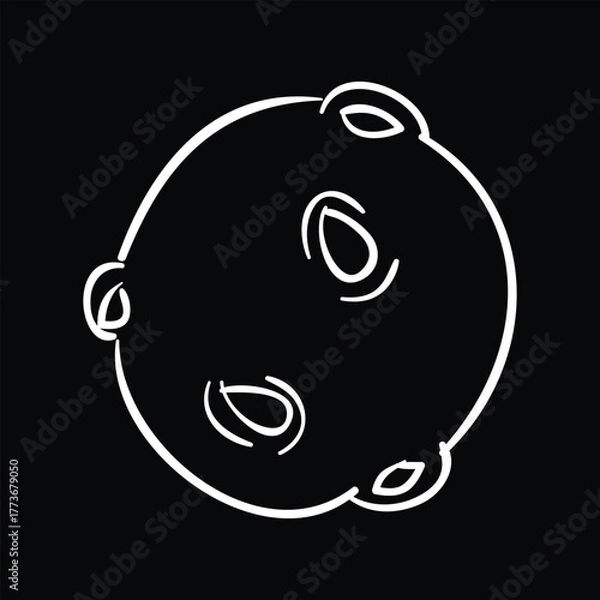 Obraz Halloween eyeball vector illustration