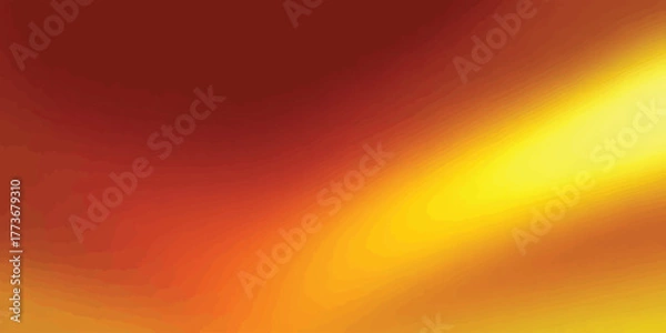Fototapeta Abstract warm vector background with a bright yellow light flare