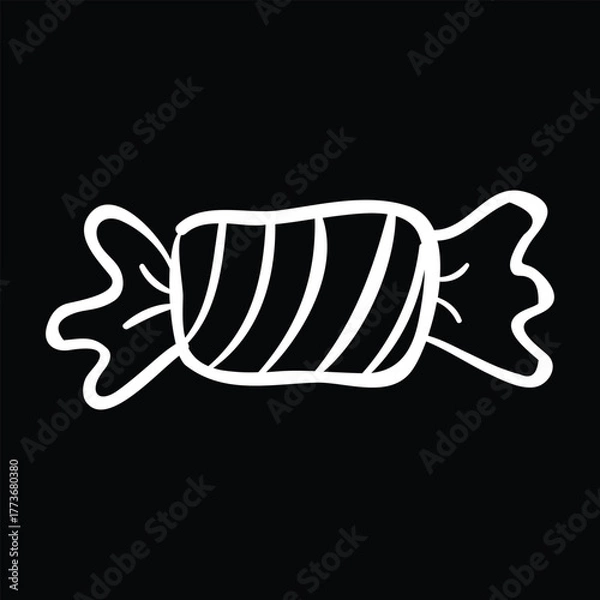 Obraz Halloween candy vector illustration