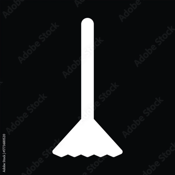 Obraz Witch broomstick Halloween vector illustration