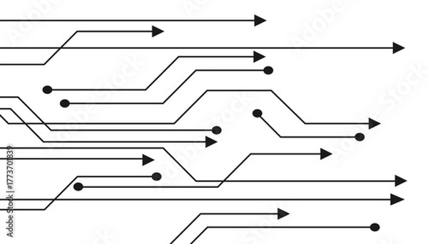 Obraz Abstract futuristic circuit board Illustration, Circuit board with various technology elements. Circuit board pattern for technology background.