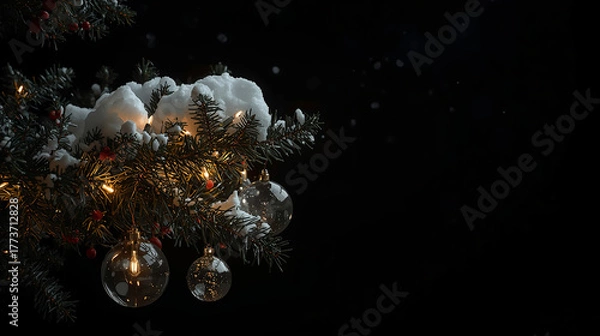 Fototapeta 冬の夜に願いを灯して