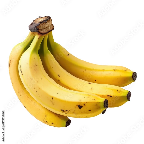 Fototapeta Bunch of ripe yellow bananas isolated on black background isolated on white background isolated on transparent background