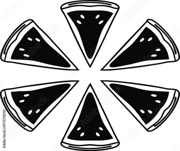 Fototapeta Abstract digital art with glowing neon lines and geometric shapes isolated on transparent background