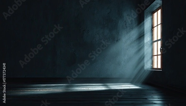 Obraz Dark room, window light