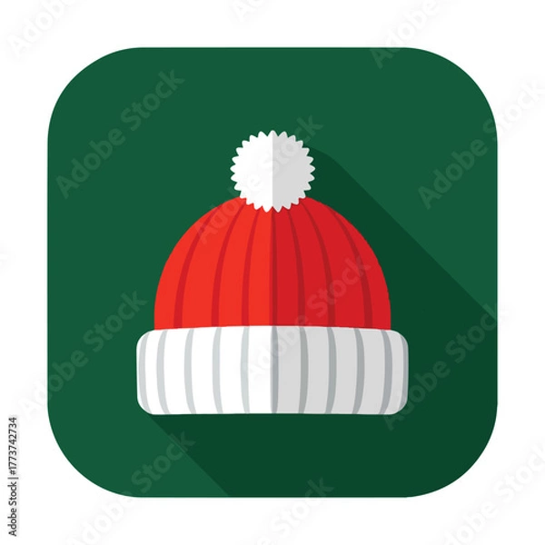 Fototapeta christmas icon button