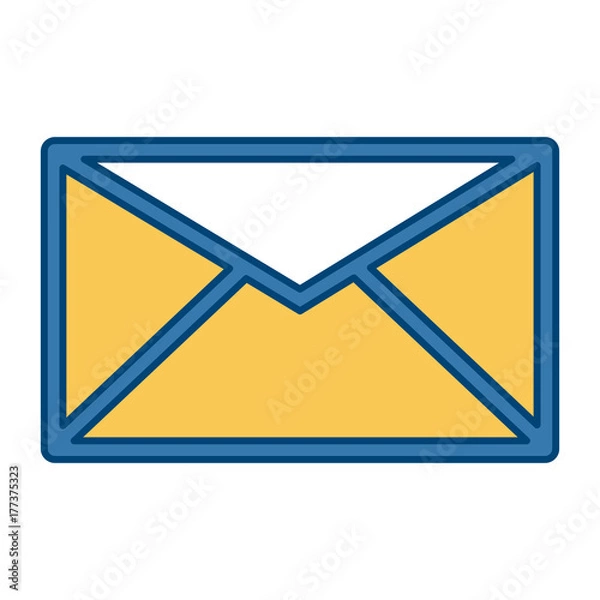 Fototapeta Email or mail symbol icon vector illustration graphic design