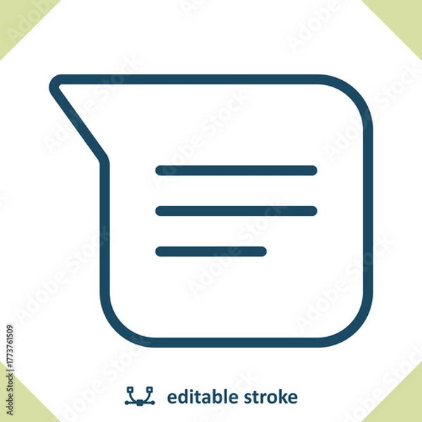 Fototapeta Chat Bubble - Speech Bubble Icon