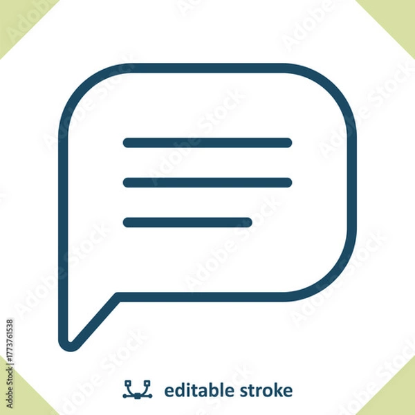 Fototapeta Chat Bubble Icon