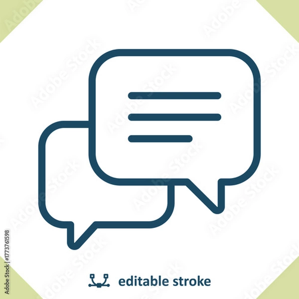 Fototapeta Chat Icon