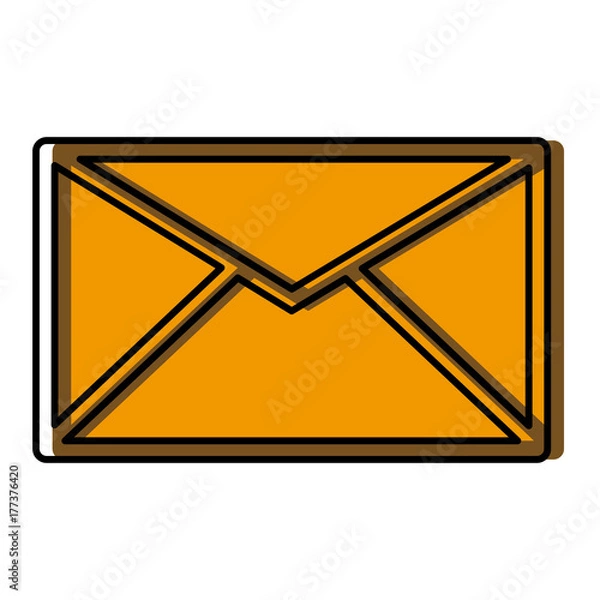 Fototapeta Email or mail symbol icon vector illustration graphic design