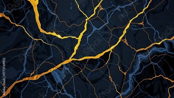 Obraz Black marble natural pattern for background, abstract natural marble black and gold