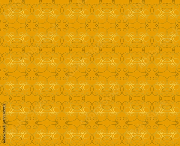 Obraz Yellow abstract seamless pattern in line style