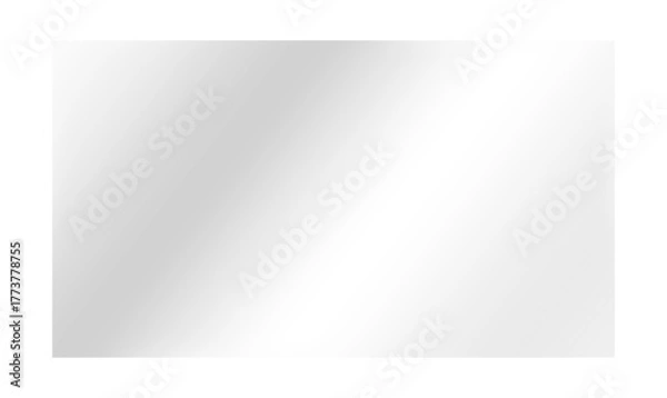 Obraz Clear glass on a transparent background. Realistic window, laptop and TV screen glare. Realistic shiny acrylic plastic sheet texture, see-through window and display screen overlay reflection PNG