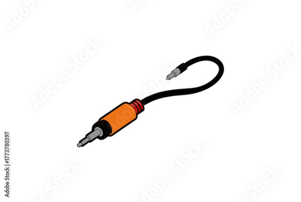 Obraz Audio cable design vector 