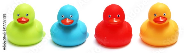 Obraz four rubber ducks