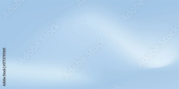 Fototapeta Blue studio room. Limbo light background. Abstract 3d backdrop for product presentation. Minimal wall scene. Showcase, promotion display