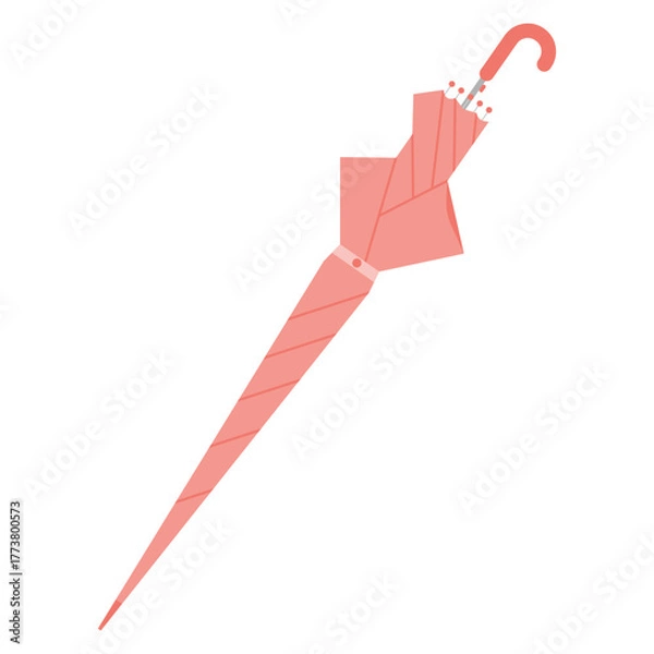 Obraz red umbrella vector illustration