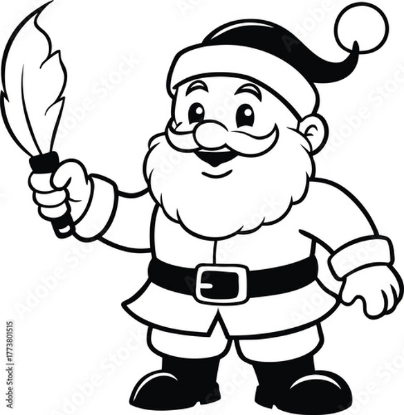 Obraz santa claus with a bag