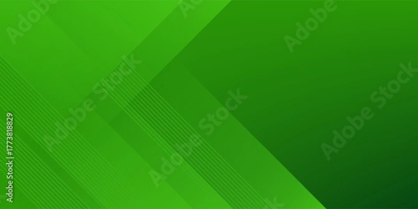 Fototapeta Abstract green sporty background template vector with shiny lines and lights. Green background with strong pattern design.Eps10 vector