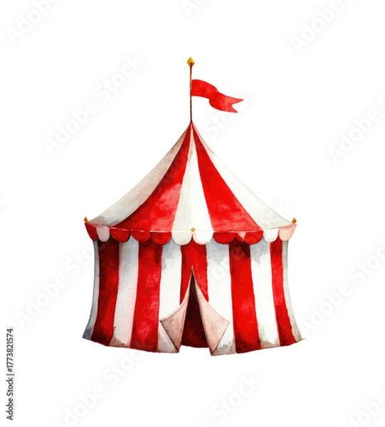 Obraz circus tent isolated on white