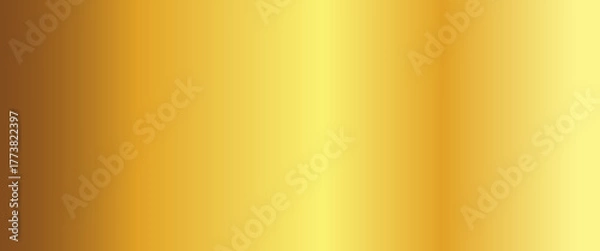 Fototapeta Vector gold foil texture background. Abstract gradient bright and shiny light reflection rough texture surface. Vector illustration for background, backdrop, web, wallpaper, print and design artwork.