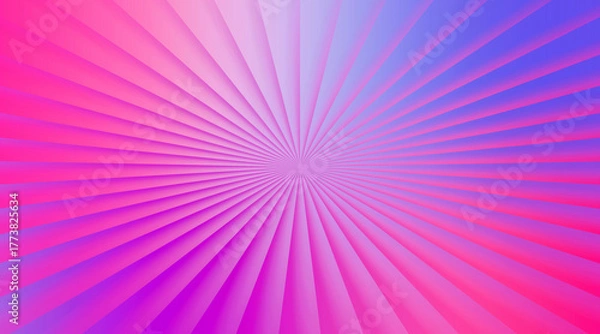 Fototapeta Abstract radial pattern with a gradient of gold and purple colors, creating a dynamic visual effect.