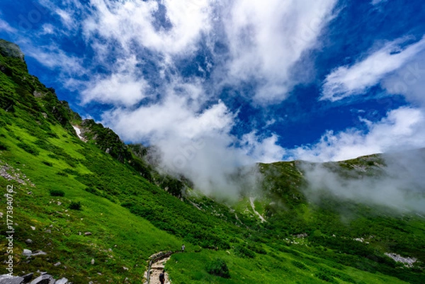 Obraz 8月の千畳敷カールの風景