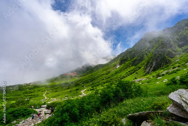 Obraz 8月の千畳敷カールの風景