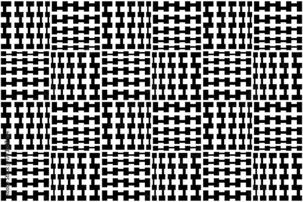 Fototapeta Black and white optical illusion pattern.