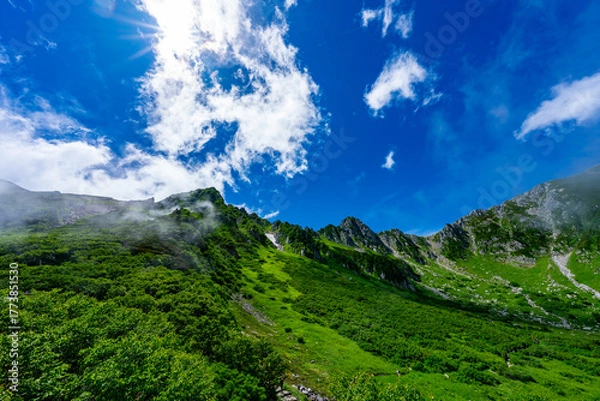 Obraz 8月の千畳敷カールの風景