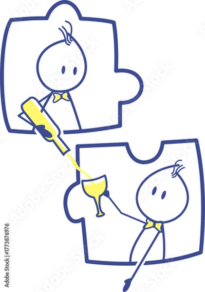 Obraz Stickman Activity Illustration