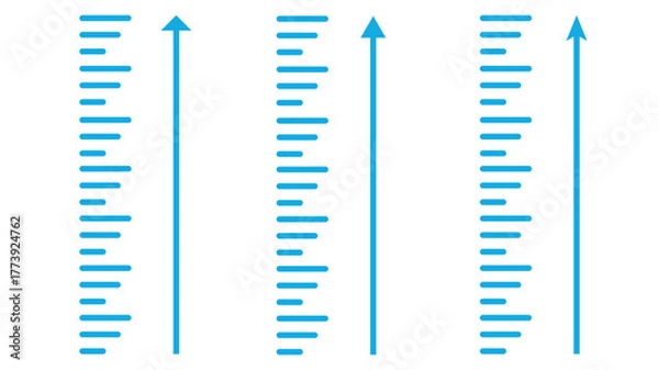 Fototapeta Body measurement vector icon set. Height and width human measure icon. Human height icon set. Height measurement icon set. Scale tall human. 