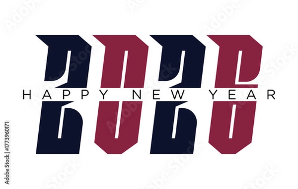 Obraz 
Happy New Year 2026 Vector Illustration Modern, High Resolution, Greeting, Stylish, Elegant