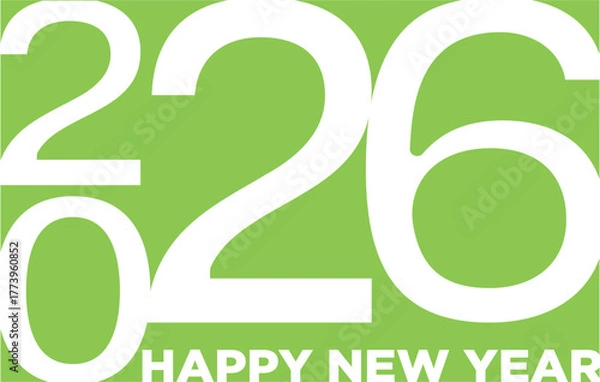 Obraz 
Happy New Year 2026 Vector Illustration Modern, High Resolution, Greeting, Stylish, Elegant