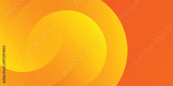 Fototapeta Abstract orange background with circles. Eps 10 vector