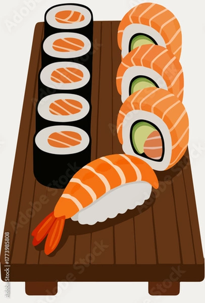 Obraz sushi vector