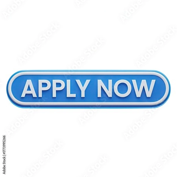 Fototapeta Click the vibrant blue 'Apply Now' button to seize opportunities and initiate your journey towards success in business, recruitment, or online applications.