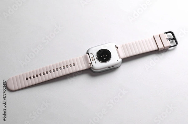Obraz Modern smart bracelet on gray background