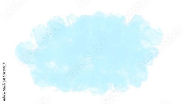 Obraz Abstract watercolor paint shape.	