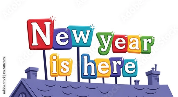 Obraz Happy 2026, new year art