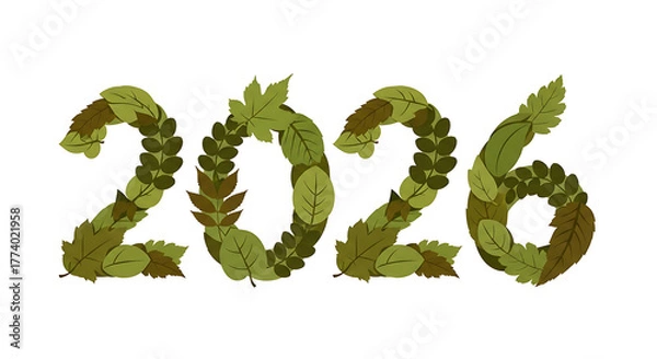 Obraz Happy 2026, new year art